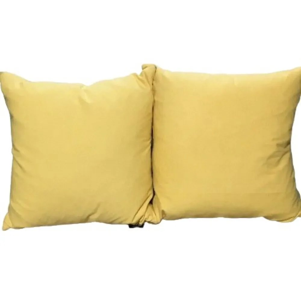Pair (2) ENVOGUE Throw Pillows Crewel Embroidery 20x20